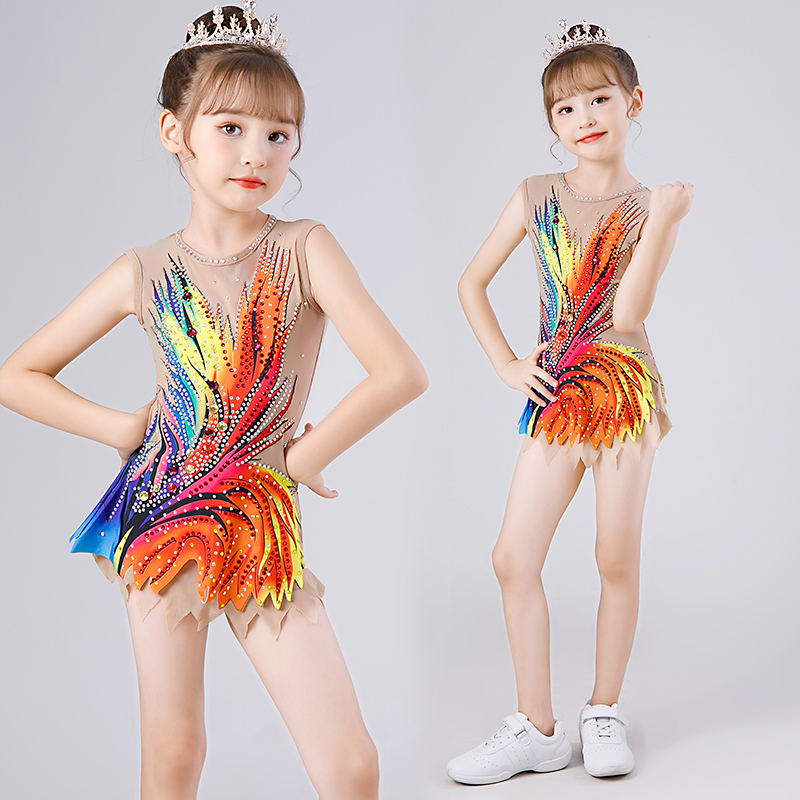 Children cheerleaders come out with a long sleeve new girl cheerleader perform a cheerleading and a jazz dance competition suit-Taobao