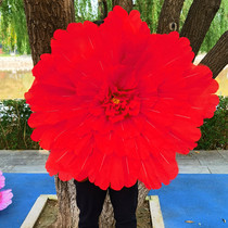 Childrens dance props fake flower simulation peony flower umbrella kindergarten stage hand flower performance dance hand flower