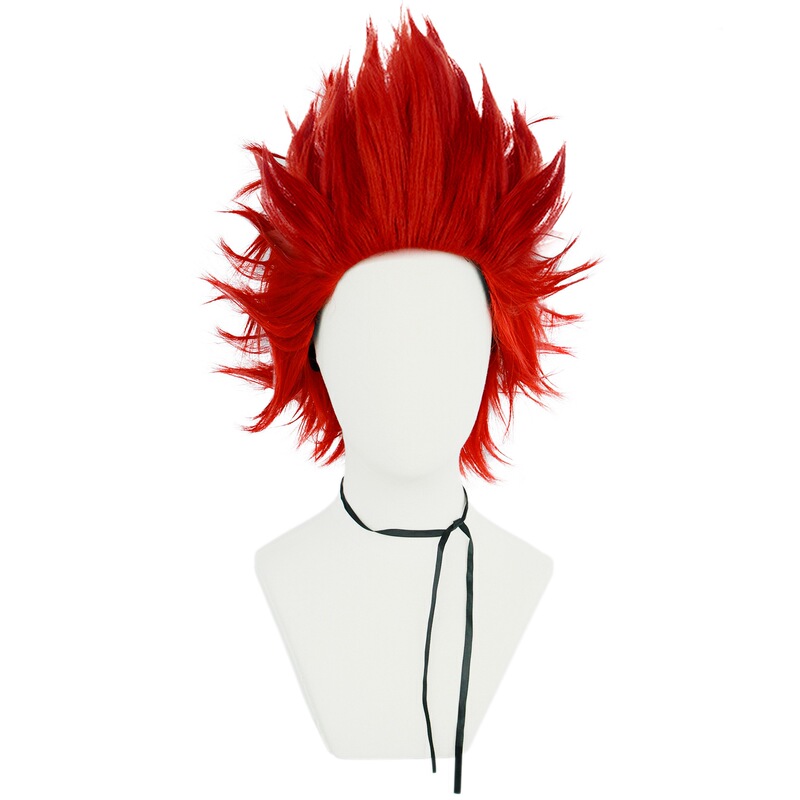 Halloween Wig, Red Slicked-Back Short Hair, Versatile Short Hair Style, Practice Wig for Hairdressers, Cosplay Wig Halloween Wig, Red Slicked-Back Short Hair, Versatile Short Hair Style, Practice Wig for Hairdressers, Cosplay Wig