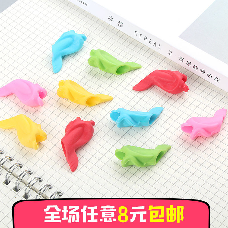 Primary School Children Dolphin Correction Grip Pens BABY CHILDREN SMALL FISH MOUTH CORRECTION GRIP PEN POSTURE APPLY PENCIL SLEEVE WRITE