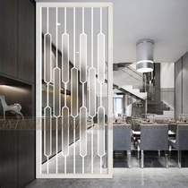 Light luxury art glass living room partition dining room frosted light transparent screen bedroom to block the entrance modern simplicity