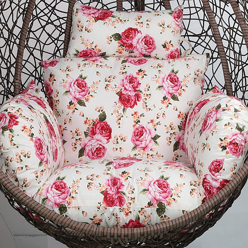 Hanging basket cushion rattan chair fabric hanging chair cushion single seat cushion summer cradle chair one thickening plus cushion