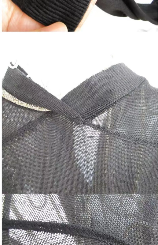 Ai Yipin truy cập phụ nữ chính hãng giản dị thường áo len cổ chữ V dài cổ áo len mỏng 170816000 - Cardigan