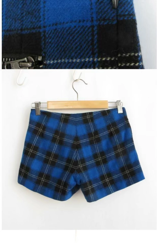 Ai Yiyi quầy quần nữ đích thực British College kiểu tóc len quần short quần giản dị 160120268 quần short jean nữ giá rẻ