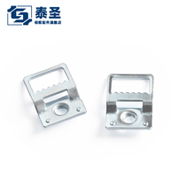 Aluminum alloy Square small adhesive hook Photo Frame aluminum frame back buckle hardware accessories corner code pad decorative painting adhesive hook