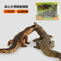 Crocodile Toy Model Children Solid Plastic Big emulation Animal Baby Early teaching Cognitive Education Toy Pendulum