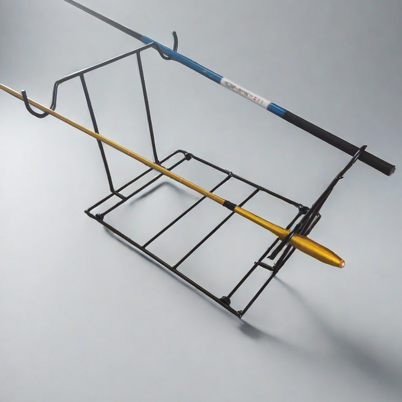 New Fishing Rod Mount, Fishing Stand, Dual-Purpose for Hand and Sea Use, Reinforced Double-Head Stand