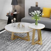 Nordic Marble Tea Table Combo Creative Round Small Tea Table Office Brief Modern-style Tea Table small family