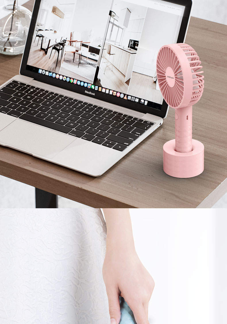Rongshida usb nhỏ quạt mini cầm tay sinh viên quạt ký túc xá có thể sạc lại cầm tay quạt cầm tay - Quạt điện quat tich dien