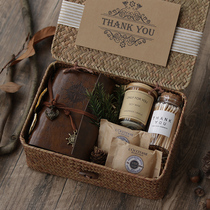 Business companion gift box return gift box practical high-end to send customers creative small gifts custom forest basket gift