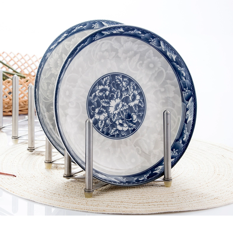 Jingdezhen gốm sứ Nhật Bản sáng tạo bộ đồ ăn DIY bát đĩa ăn bát xương Trung Quốc hộ gia đình bộ món ăn kết hợp khay gỗ đựng đồ ăn