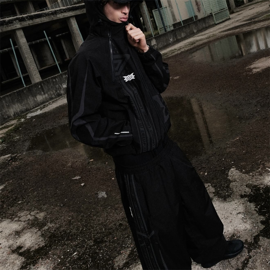 Mertra 街头风男女Umbro technical tracksuit 反光夹克长裤套装