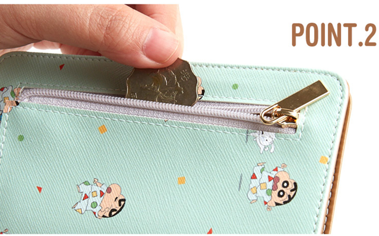 Hàn Quốc Cá voi bay chính hãng Crayon Shinchan PU Hộ chiếu Du lịch Hộ chiếu Hộ chiếu Trường hợp Gói Tài liệu Ví Coin hộp đựng giấy tờ cá nhân