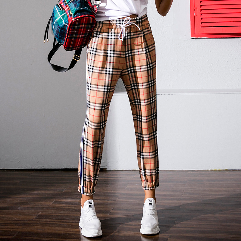 Retro 2021 spring and summer retro Grain casual sports pants children tightness waist bunches 90% Harun pants T326