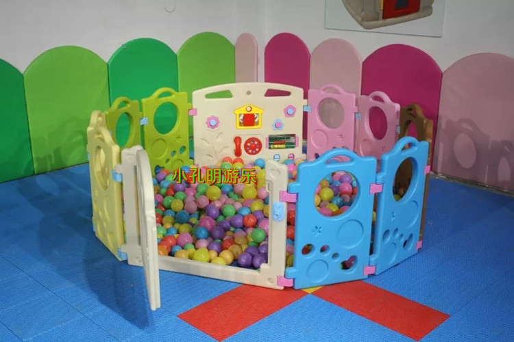 New type of plastic fencing ball pool sliding terraced pool combination of new type of ball pool Kindergarten children Family parentchild Garden Guardrails