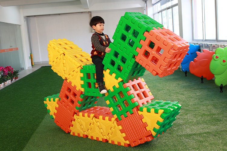 Early Education Center Kindergarten Children Orchestra Large Plastic Parquet Puzzle Building Block Wisdom Development