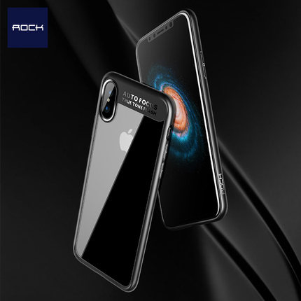 ROCK iphoneX手机保护壳透明硅胶软壳超薄防摔全包创新女苹果X套