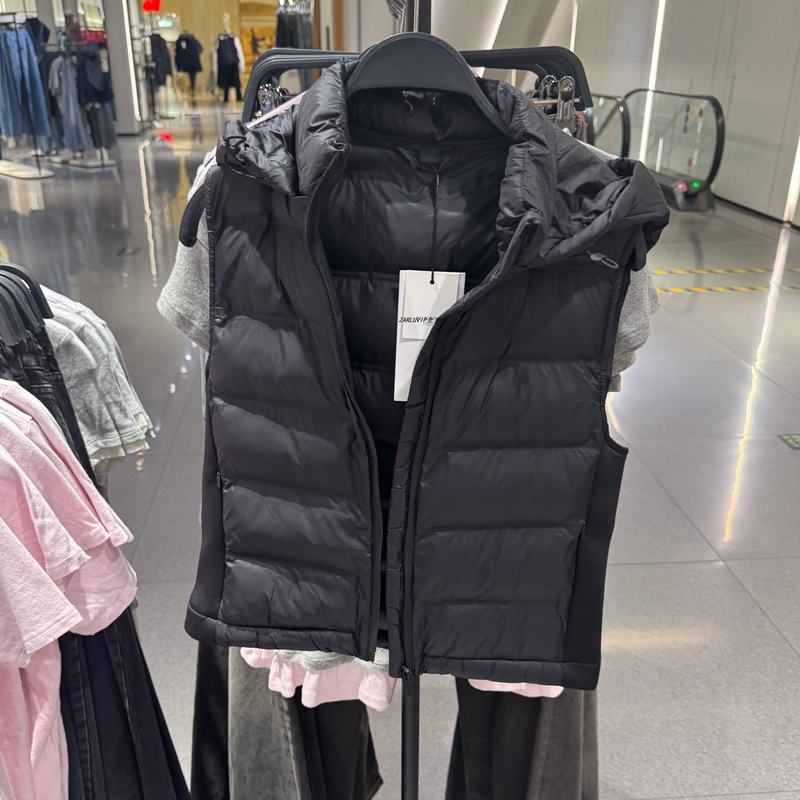 Zarluvip Charo Spring and Autumn New Sleeveless Jacket Women's Cotton Vest Cotton Coat Hooded Vest 4749811