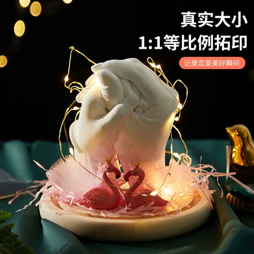 Стеклянная милая памятная маска для рук для влюбленных на день Святого Валентина, подарок на день рождения