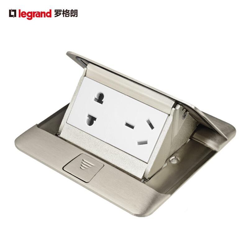 tcl Rogue silver color waterproof five-hole ground socket concealed home ground socket grey stainless steel color