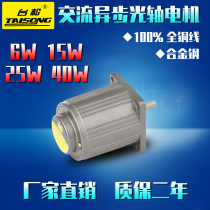 Taisong 6W15W25W40W 220 380V miniature AC asynchronous optical axis motor speed control deceleration fixed speed motor