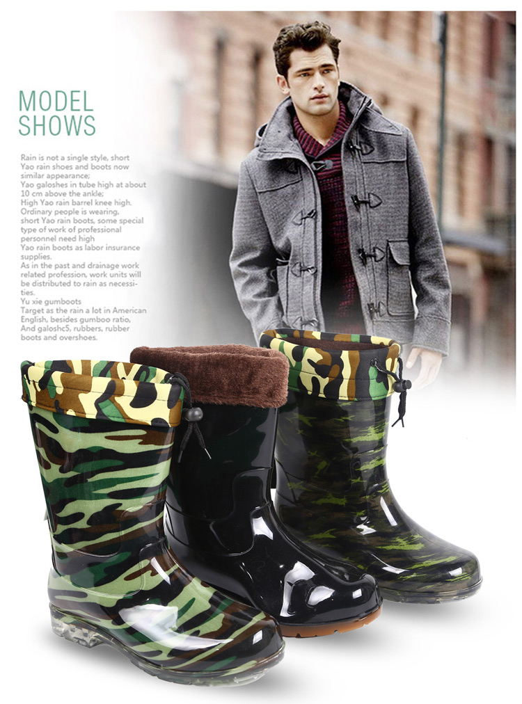 Chaussures - bottes caoutchouc homme pour printemps - semelle tendon - Ref 972922 Image 9