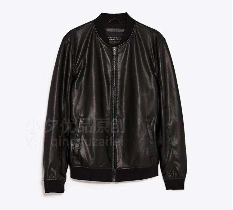 Mùa thu và mùa đông nam bóng chày cổ áo khoác da 4341/422 giả da đầu hổ áo khoác mỏng 4441422800 áo khoác hoodie nam
