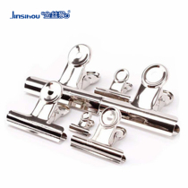 Golden monkey round stainless steel clip Ticket clip Large medium small financial fixed ticket clip Student document newspaper clip Office supplies Household metal clip