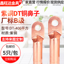 DT copper nose 400 squared cable copper joint copper wire nose copper wire ear copper wiring terminal plant PeuB grade