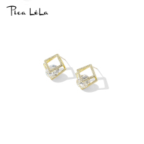 Temperament advanced atmosphere earrings 2020 New Tide Korean sterling silver earrings female fashion French Net red earrings