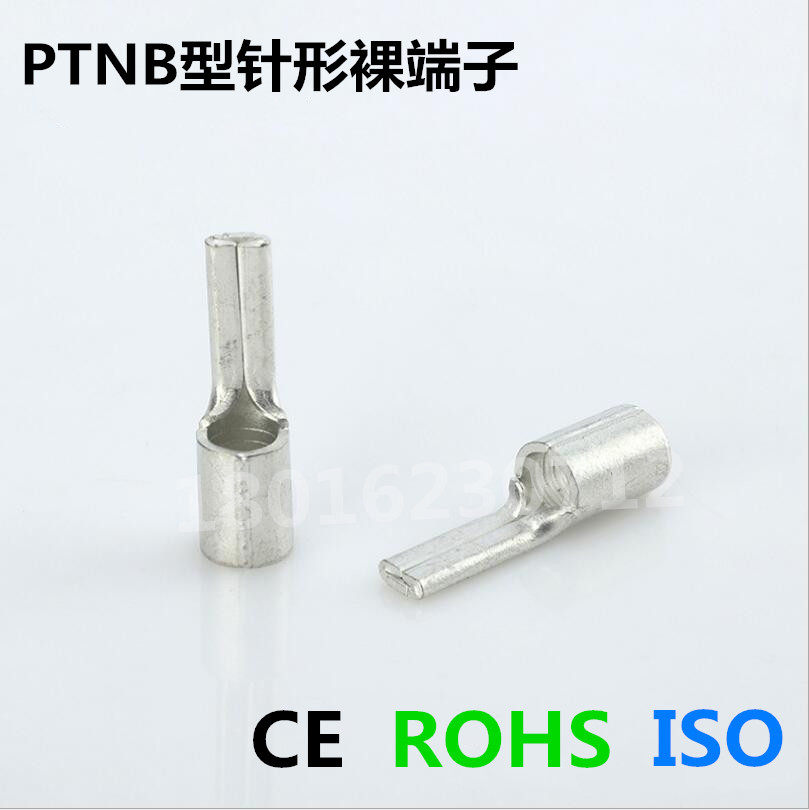 Copper PTNB25-15 terminal, needle-type sheet-shaped copper nose, flat bare end, wire ear, 25 square meters