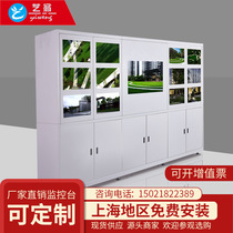 Splicing screen monitoring TV wall Floor-to-ceiling wall custom thickened cabinet console Network cabinet splicing screen wall
