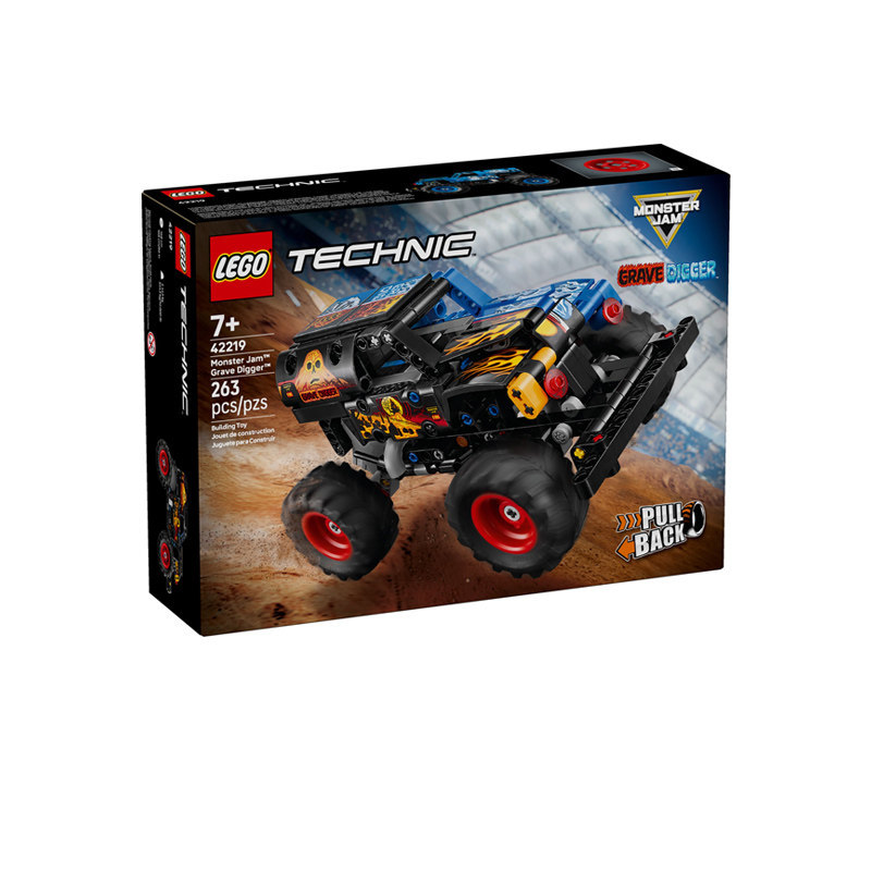Lego Technic 42219 Fire and Ice Pull-Back Car Children's Educational Building Blocks Toys for Boys and Girls Gift