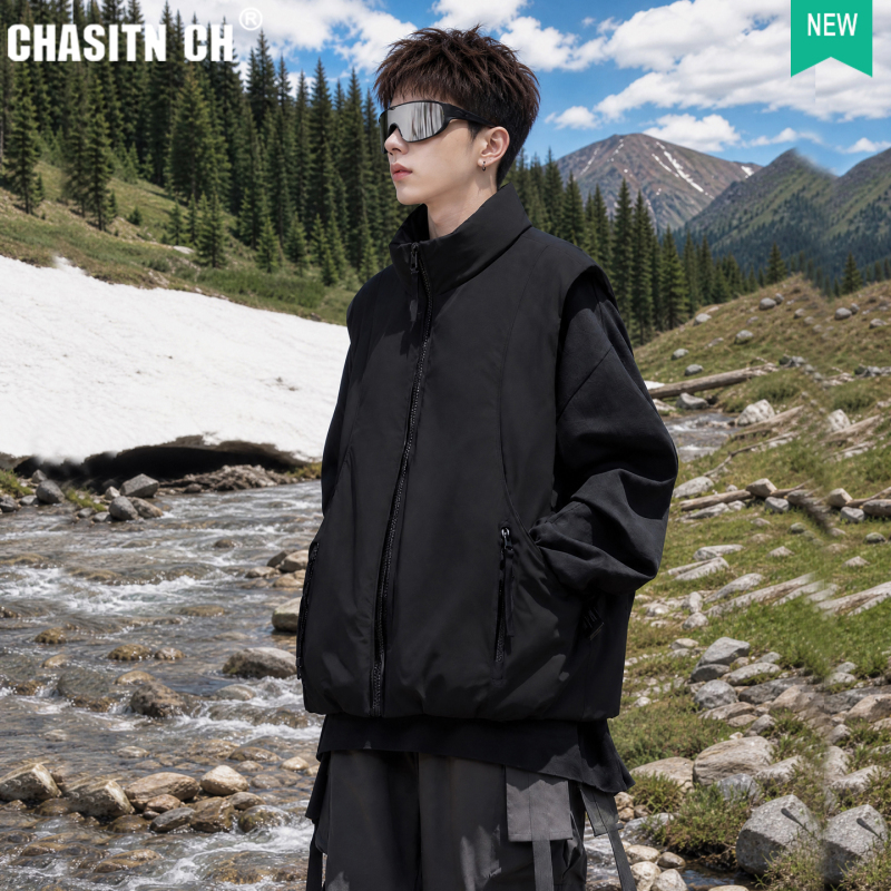 Down Vest for Men and Women, New Winter Hot-Selling Duck down Vest, Outdoor Thickened Vest, Outerwear, Warm Workwear Jacket