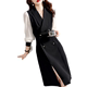 Clearance pick-up counters withdrew the tail single big-name foreign trade women's temperament temperament waist tie-up suit collar long-sleeved dress