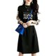 First-line big brand cutting standard foreign trade export to France and Italy discount women's plaid stitching belt waist dress