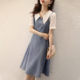 Clearance pick-up counters withdraw foreign trade brand women's summer new casual loose Korean denim dress