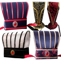 Ancient mens mens clothing of the Tang dynasty The three countries head to the head to adorned the head of the mans head the head of the Günfeng the minister of the hat.