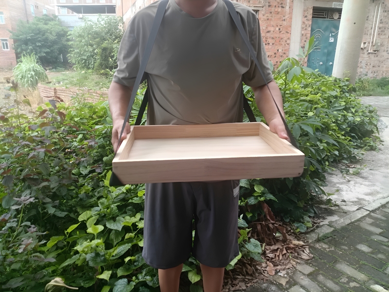 Single-Sided Tray Mobile Sales Tool, Portable Neck-Hanging Tray for Selling Snacks, Hotel Hot Pot Ingredients, Mobile Tray