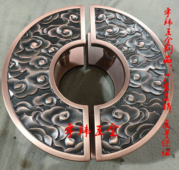 Bronze Antique Door Handle Chinese Round Handle Glass Door Handle Wooden Door Handle Half Round Door Handle - Taobao