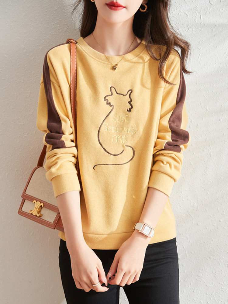 Cutting big brand Yu Sino Italy Only export foreign trade tail single European gas splice round coat woman