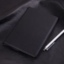 Deli notebook business notebook simple College student leather face book Black A5 small book b5 hand Account Book student art exquisite notebook office notepad meeting record sheet