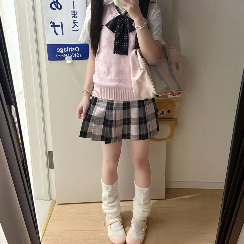 White Jk Flat Bubble Socks Spring and Autumn Full-Foot Calf Socks School Style Elephant Socks Japanese Style 60cm Wide Leg Warmers