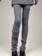 Gray over-the-knee socks set pile socks for women autumn and winter slimming y2k long tube with pantyhose non-slip warm knee and leg covers