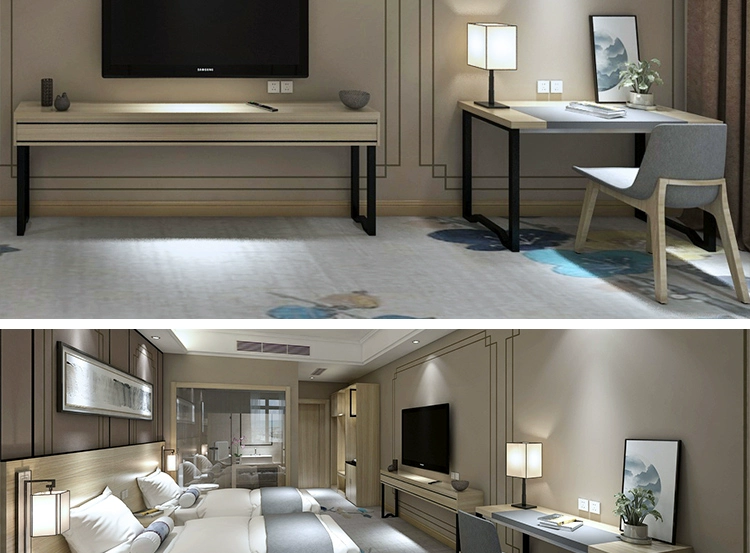 Nội thất khách sạn giường khách sạn đầy đủ bộ tiêu chuẩn căn hộ chung cư tùy chỉnh bàn máy tính TV tủ hành lý giá nhanh nhà máy bán hàng trực tiếp mẫu tủ quần áo đẹp
