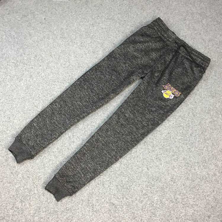 Quần polyester bóng rổ khô nhanh đầy đủ quần lưng nam cao cộng với quần nhung thường có miệng rộng quần rộng quần jean nam hàng hiệu