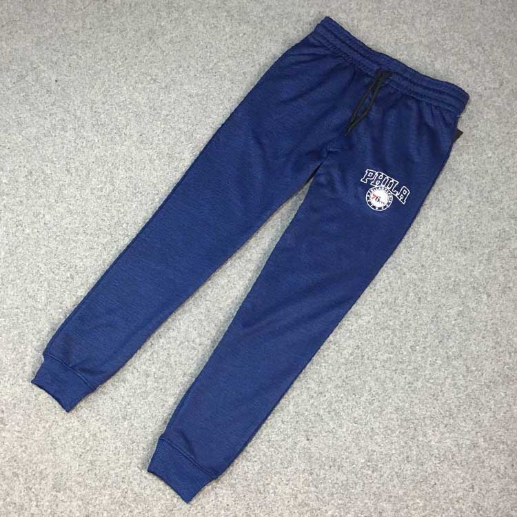Quần polyester bóng rổ khô nhanh đầy đủ quần lưng nam cao cộng với quần nhung thường có miệng rộng quần rộng quần jean nam hàng hiệu