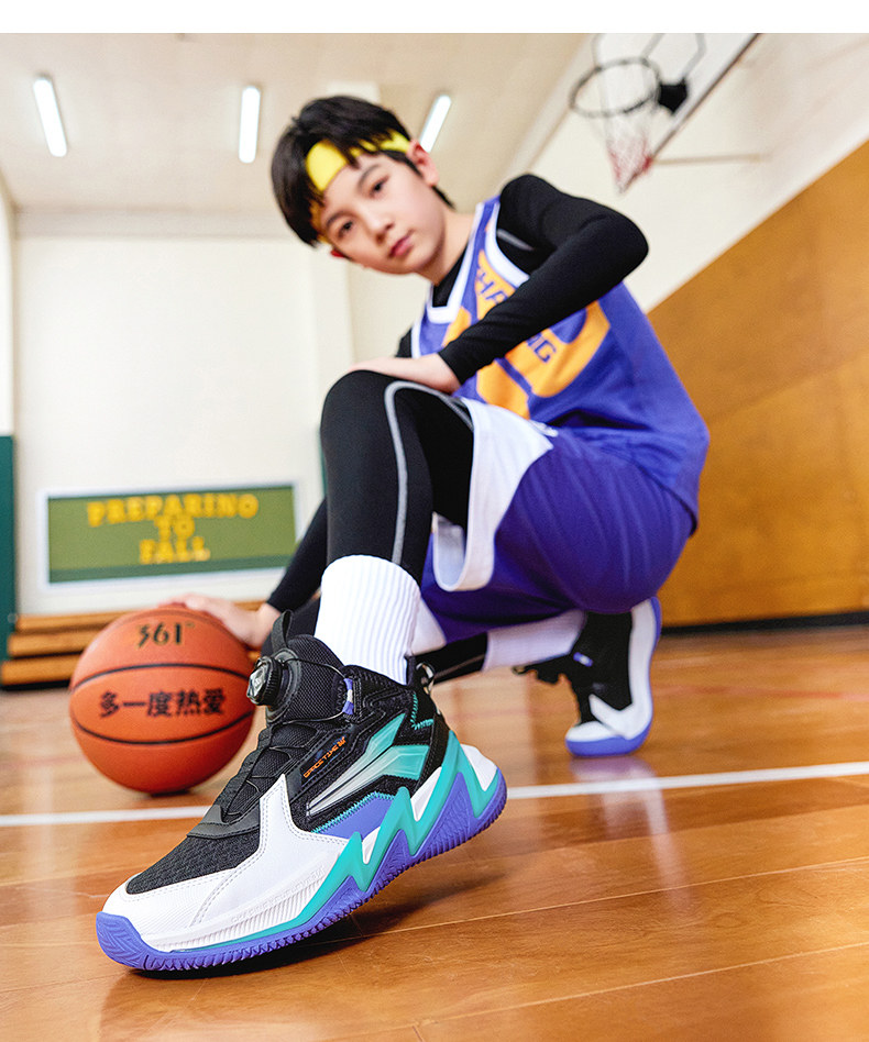 悍将|361童鞋男童篮球鞋专业实战秋季新款透气青少年儿童运动鞋子 — 2