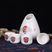 Bộ đồ gốm sứ Jingdezhen, một nồi và bốn chén