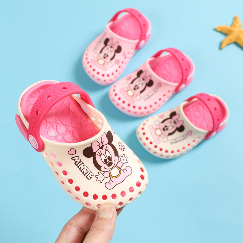 Disney Kidsren's Silicone Slippers for Home Soft Sole Non-Slip Cute Princess Breathable Clogs Girls Beach Shoes Summer Disney Kidsren's Silicone Slippers for Home Soft Sole Non-Slip Cute Princess Breathable Clogs Girls Beach Shoes Summer